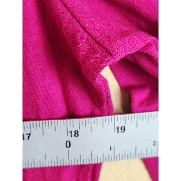Kim Rogers Top Womens Large  L magenta‎ Key Hole Front Embroidered Long Sleeve - Picture 6 of 8